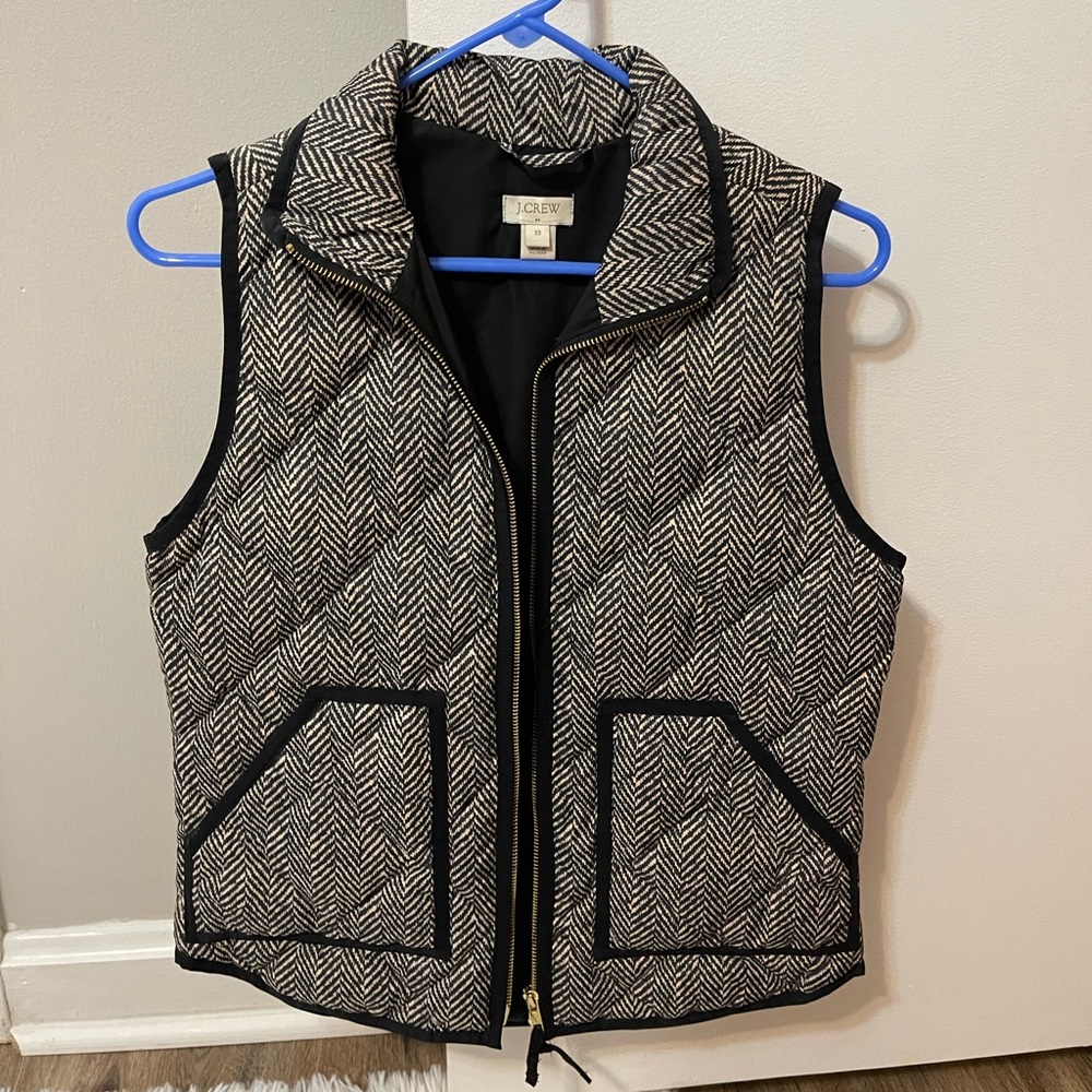 J crew herringbone vest. Worn maybe once